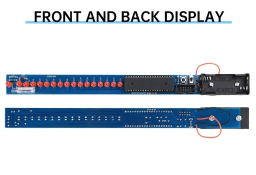 16 bit POV Stick LED Efekt świetlny led 25 cm z żyroskopem diy kit