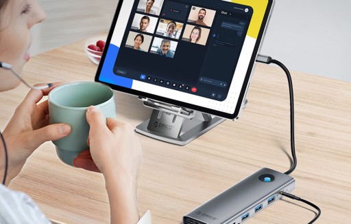 АДАПТЕР-концентратор ORICO USB-C 3.0 3X USB HDMI VGA РАЗЪЕМ RJ45 LAN SD USB-C