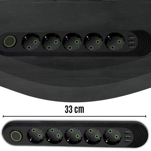 РАЗЪЕМ ПИТАНИЯ 5 РАЗЪЕМОВ 3 УДЛИНИТЕЛЬ USB 5М