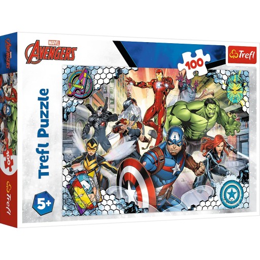 Пазл 100 деталей Famous Avengers Marvel 16454 Trefl