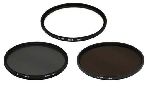 НАБОР ФИЛЬТРОВ HOYA 58MM: UV + CPL + NDx8 + КОРПУС