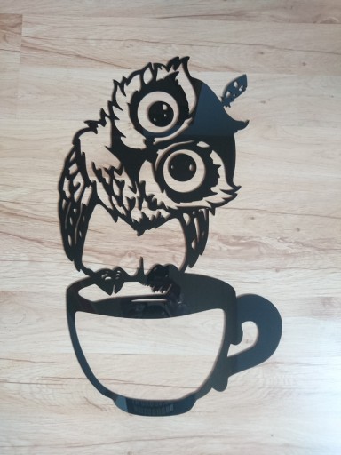 Dekoracja ścienna do pokoju salonu 3D SOWA A031 60x37cm obraz