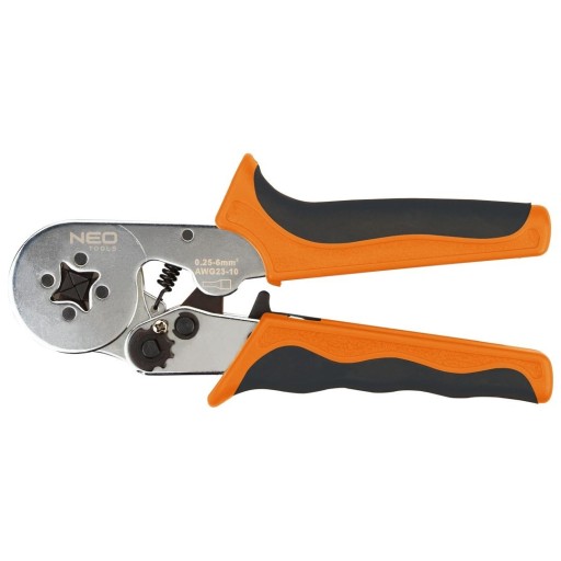 ZACISKARKA KOŃCÓWEK TULEJKOWYCH 0.25 - 6 mm² 170mm NEO TOOLS