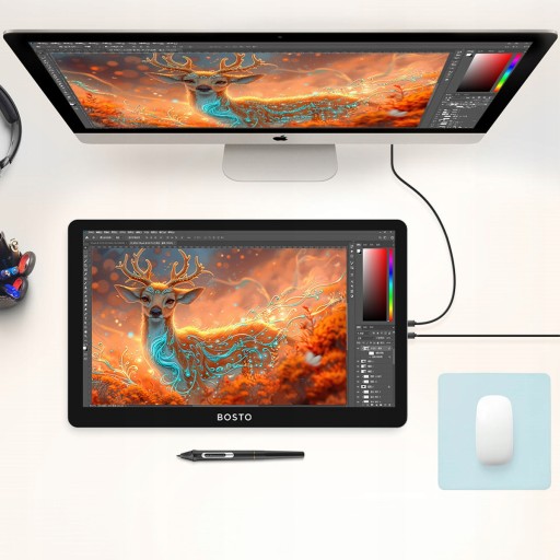 TOUCH BOSTO BT-19UHDT(P) графический планшет с ЖК-экраном 3840x2160