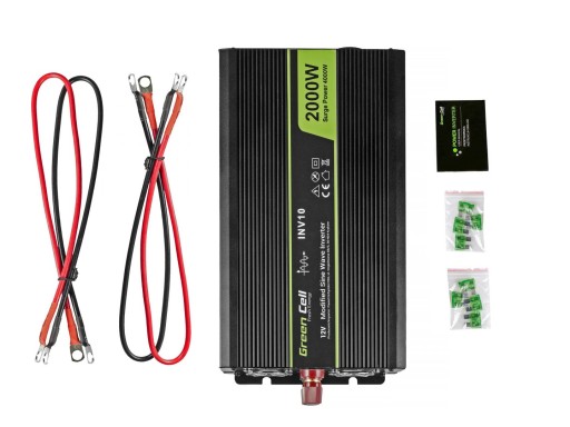 PRZETWORNICA NAPIĘCIA 12V/230V 2000W/4000W MOD SINUS
