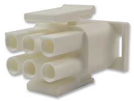 Корпус разъема, 6-контактный разъем 2x3, шаг 6,35 мм