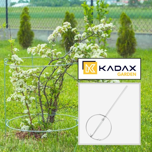 2x PODPORA DO ROŚLIN KWIATÓW 90cm OBEJMA