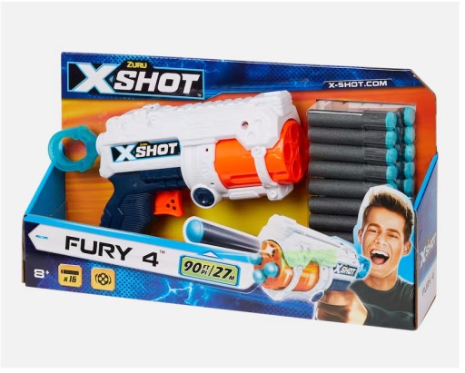 ИГРУШЕЧНЫЙ ПИСТОЛЕТ XSHOT 16 СТРЕЛ