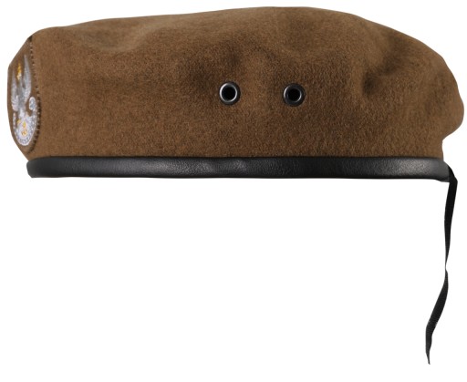Beret Wojskowy Polski Wojsk Obrony Terytorialnej WOT Wełniany Brązowy 62