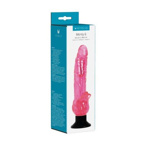 ŻELOWY WIBRATOR RÓŻOWY PENIS Z PRZYSSAWKĄ