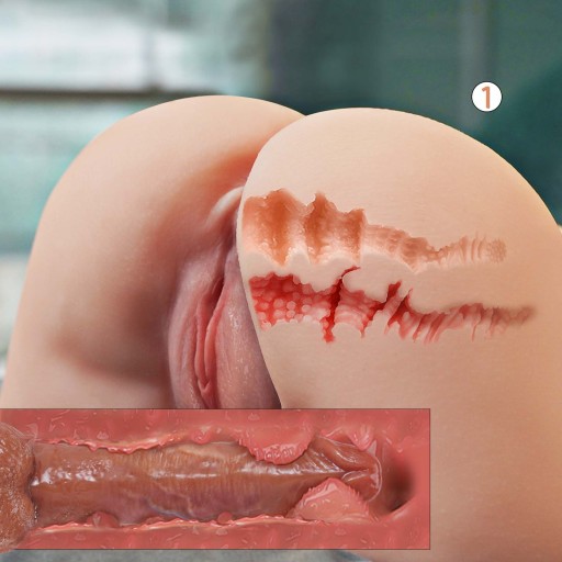 Artificial Sztuczna Pochwa Masturbator Meski Realistyczny Tyłek 3D z Pochwą