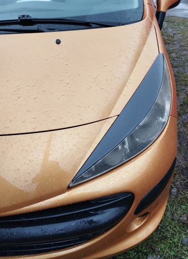 Крышки фонарей Peugeot 207, АБС пластик, 06-12