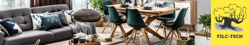 ZESTAW FILC POD MEBLE KRZESŁA STOŁKI 45 x 45 PODKŁADKI FILCOWE CZARNE 8 szt