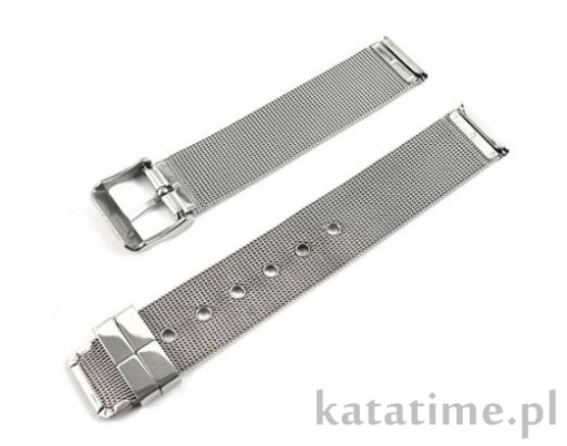 Bransoletka pasek do zegarka do smartwatcha mesh milanese 16 mm stalowa HIT
