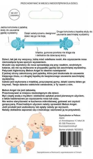 Bebon Patyczek higieniczny do nosa uszu niemowląt