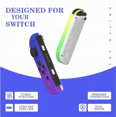 Разноцветная беспроводная панель для консоли Nintendo Switch.