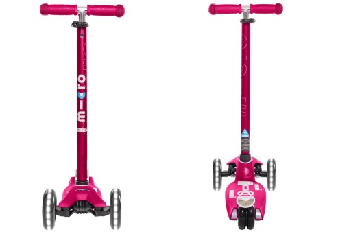 Трехколесный самокат Maxi Micro Deluxe LED Pink