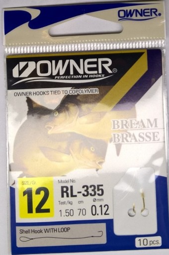 Owner Bream Leader RL-335, крючок 12 мм, леска 0,12мм.