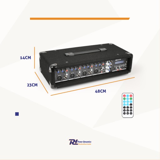 4-канальный мощный микшер 800 Вт PD MP3 BT SD Live PA