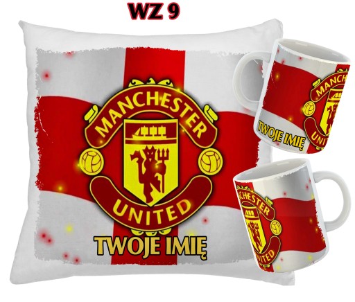 KUBEK + PODUSZKA dla kibica MANCHESTER UNITED F.C
