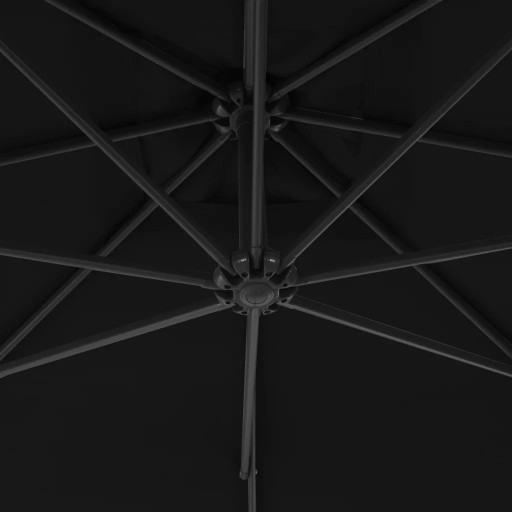 PÓŁPARASOL OGRODOWY SKŁADANY TARASOWY 250 x 250 cm