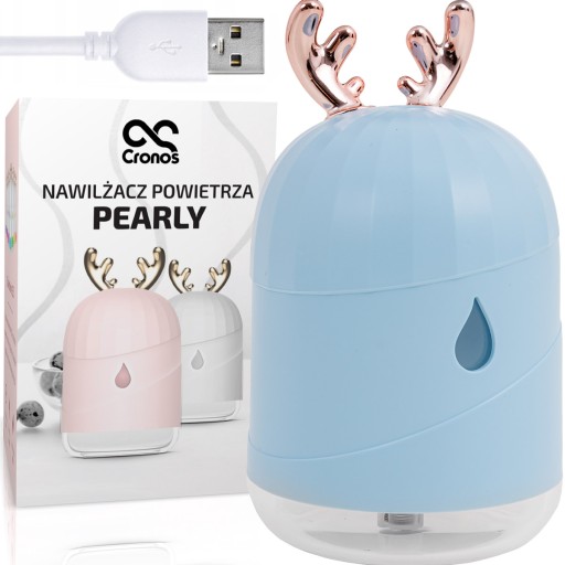NAWILŻACZ POWIETRZA LED AROMATERAPIA ATOMIZER JELENIE ROGI CRONOS Z FILTREM