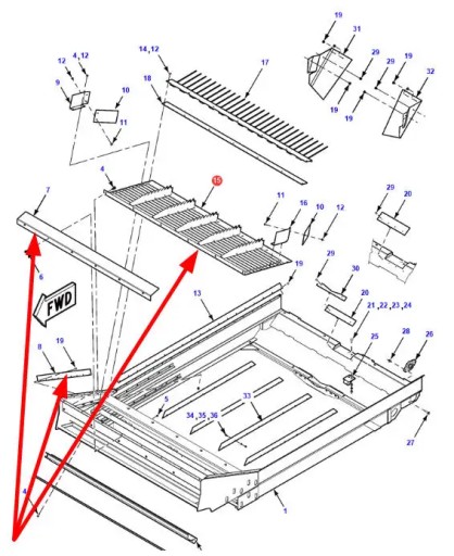 71446496 Зерновой поддон Cascade с отверстиями