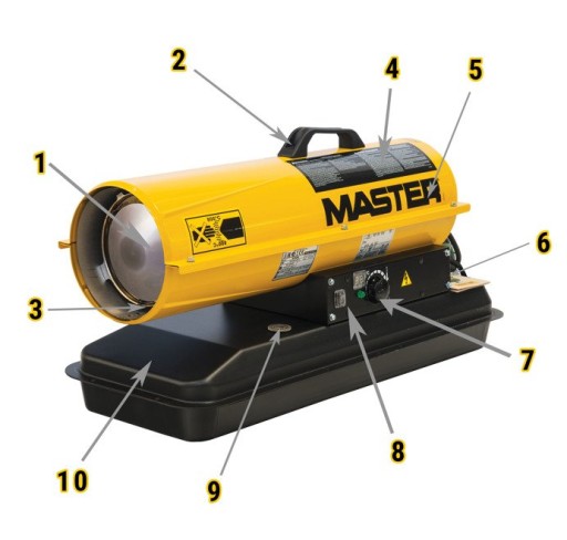 Маслонагреватель MASTER B 35 CEL, вентилятор 10 кВт