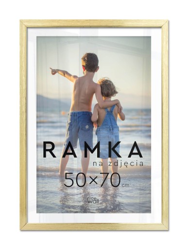 Рамка для фото В2 50х70 см. Золотая рамка 70х50 см.