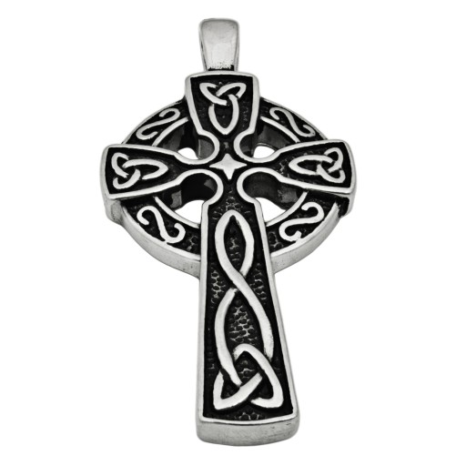 Мужской кулон Celtic Christian CROSS, ХИРУРГИЧЕСКАЯ СТАЛЬ 316L