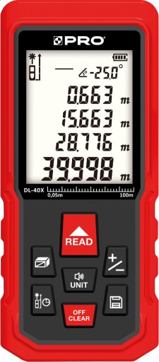 Лазерный дальномер PRO DL-80X - 80м