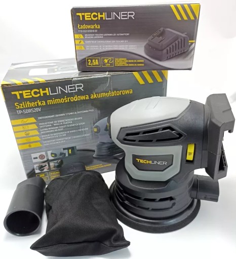 ЭКСЦЕНТРИЧЕСКАЯ ШЛИФОВАЛЬНАЯ МАШИНА TECHLINER TP-SDRS20V + LOD