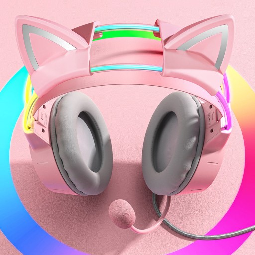 Игровые наушники Onikuma x15 Pro Cat ушей поверх