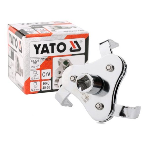 КЛЮЧ ДЛЯ МАСЛЯНОГО ФИЛЬТРА YATO, ТРЕХРУЧНЫЙ, 63-120 ММ