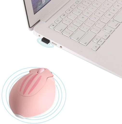 Беспроводная мышь 1200DPI 2,4 ГГц Pink Hamster