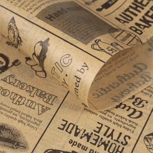 Вощеная бумага для упаковки пищевых продуктов.