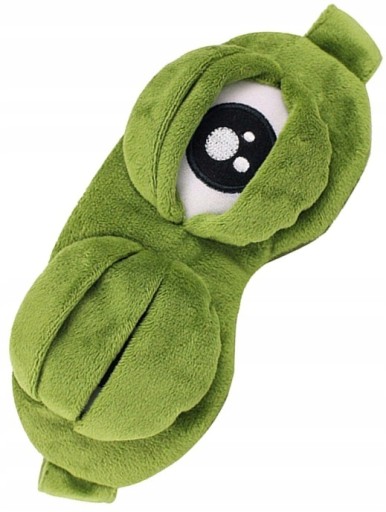 FROG Eye MASK для спящей лягушки Повязка на голову зеленая