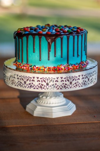 CAKE CAKE PAD THICK TWO-SIDED GOLDEN ROUND BLACK 28 см
