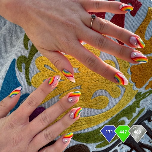 SEMILAC 489 Proud Rainbow Lakier Hybrydowy do paznokci limitowany holo 7ml