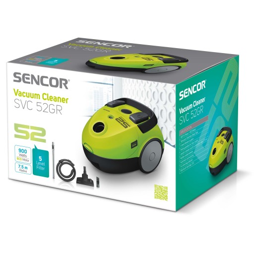 МОЩНЫЙ мешок-пылесос Sencor SVC 52GR
