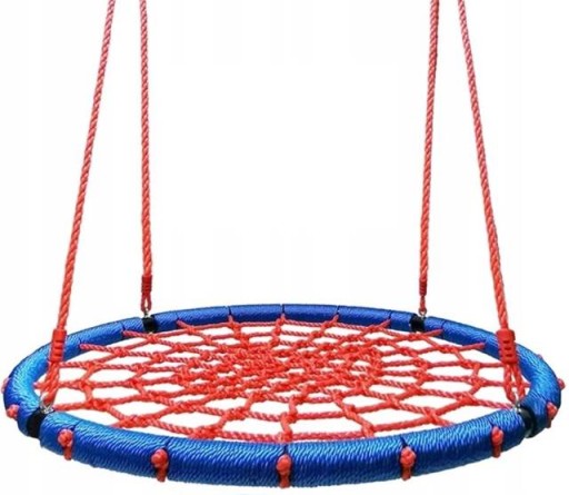 КАЧЕЛИ ГНЕЗДО АИСТА 120см до 150кг STRONG N из толстых веревок