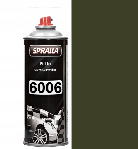 ЛАКИ RAL 6006 ПОЛУМАТОВЫЕ 16 - 40% ВИНИЛ-АКРИЛОВЫЙ СПРЕЙ 400 МЛ