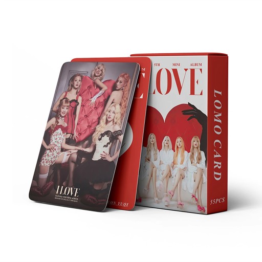 55pcs/set Kpop (G)I-DLE Postcards I LOVE Lomo Cards GIDLE Album Girls I