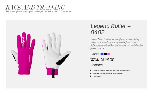 Rękawice Do nartorolek LillSport Roller Pink r.7