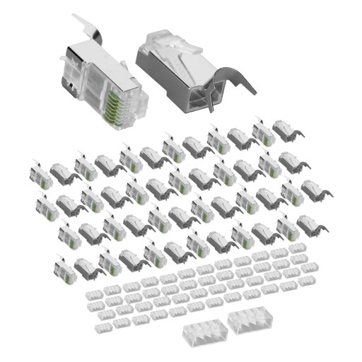 Разъем сетевого кабеля nw017 позолоченный экран cat7 rj45 8p8c горный хрусталь h