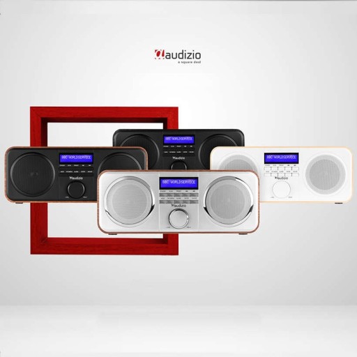 FM DAB стерео цифровое радио + будильник серебристый Audizio