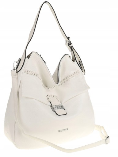 YYCOVERI Elegancka Torebka Damska biała worek listonoszka CBLT01971 White