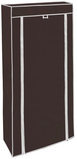 METALOWA PÓŁKA SZAFA SZAFKA TEKSTYLNA NA BUTY UBRANIA 29x59x157 CM BRĄZOWA
