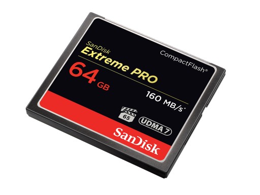 Карта памяти SanDisk Extreme PRO CF 64 ГБ, 160 МБ/с