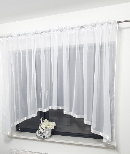 Firana w ŁUK z LAMÓWKA 150x500 cm Firanka gotowa